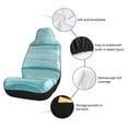 thumbnail image 6 of Yiaed Teal Turquoise Wood Print Car Seat Covers,Universal Auto Seats Protector Fits for Car,SUV Sedan,Truck,Automotive Seat Covers & Accessories-1, 6 of 9