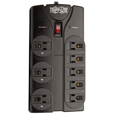 Tripp Lite TLP808B Protect It! 8-Outlet Surge Protector, 8ft (Best Surge Protector For Pc)