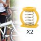 thumbnail image 1 of Abrazadera plegable para bicicleta, resorte de abrazadera para bicicleta, resorte en C ligero, duradero y colorido, resorte de abrazadera para bicicle 2 amarillos, 1 of 8