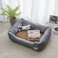 thumbnail image 1 of ZBH 4 in 1 Dog Beds for Large Dogs, Large Dog Bed Machine Washable Rectangle Breathable Soft Padding with Nonskid Bottom Pet Bed for Medium and Large Dogs or Multiple, 1 of 9