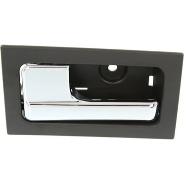 Interior Door Handle Compatible with 2009-2014 Ford F-150 Gray bezel with chrome lever
