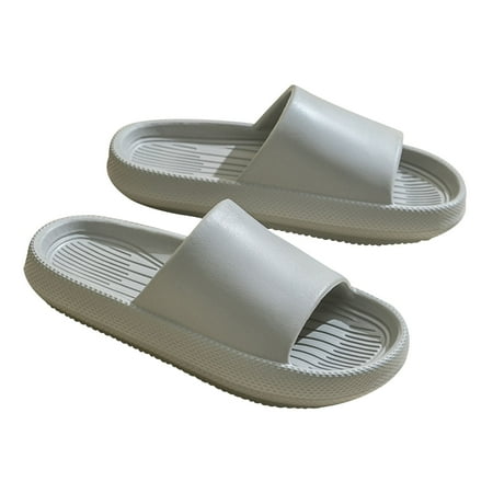 

Juejuezi Womens Slippers Clearance Womens Mens Solid Color Slippers Super Soft Breathable Anti-Slip Bedroom Home Slippers