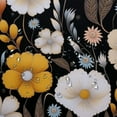 thumbnail image 5 of Creowell Annabel Kidston Flowers Pretty Shower Curtain 100% Polyester Bathroom Decor with Hooks 36x72, 5 of 7