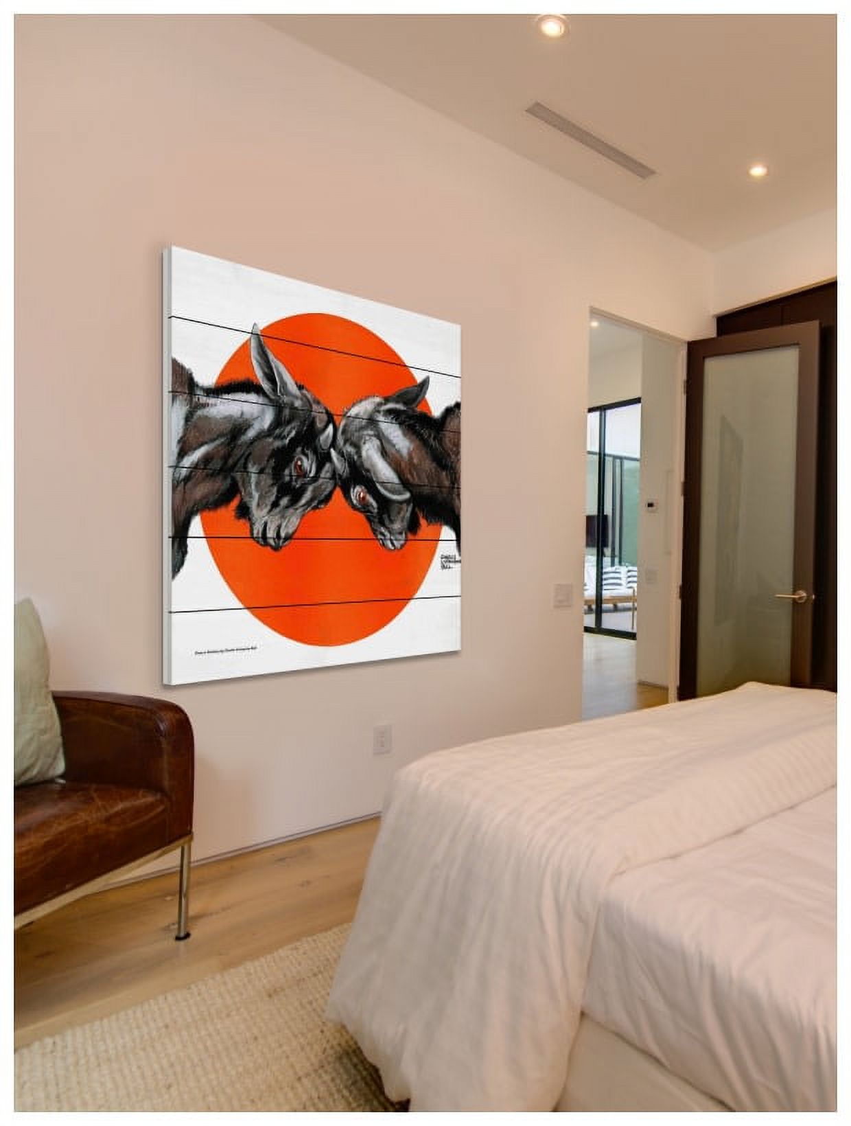 Marmont Hill "Encounter" Painting Print on White Wood