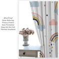 thumbnail image 5 of Rainbow Blackout Curtains Children Rainbow Kindergarten Colored Floral Sun Boho Children Girls Art Living Room Bedroom Curtains 55x63 Inch, 5 of 6