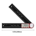 thumbnail image 3 of Digital Angle Finder Protractor | Angle Gauge Ruler with LCD Display | Miter Saw Protractor for Woodworking and Carpentry | Inside and Outside Angle Measurement Tool for DIY Home Improvement Projects, 3 of 5