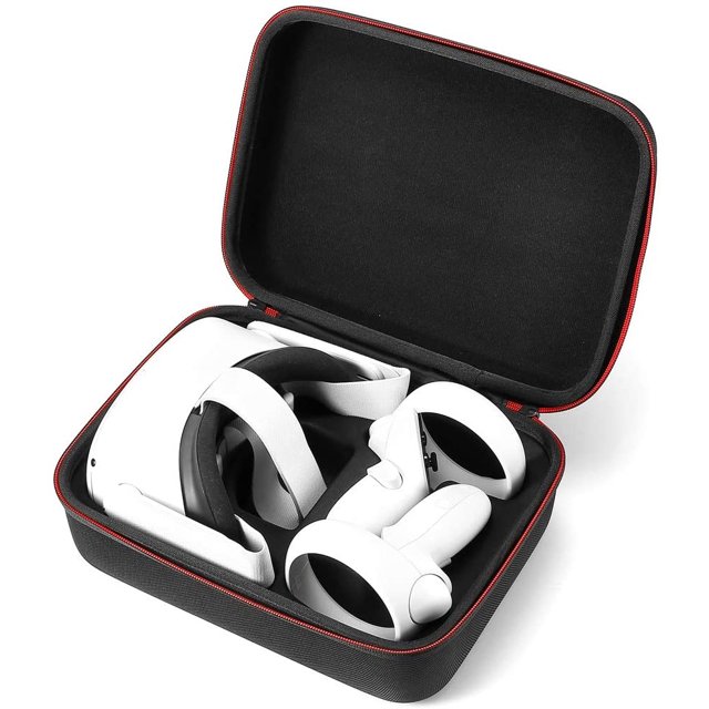 Caso de transporte duro N-brand para Oculus Quest 2 Auriculares y accesorios de realidad virtual negro