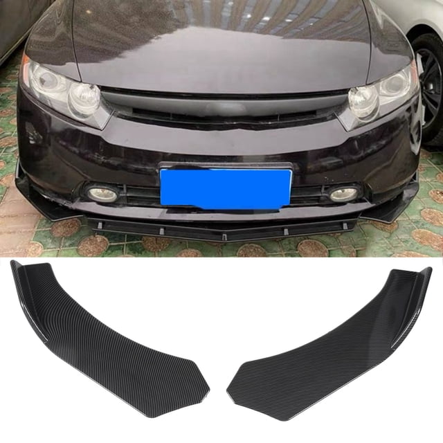 Front Bumper Lip, Universal Protection Durable 2pcs Front Lip Splitter Protector Left Right 57cm For All Cars