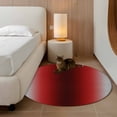 thumbnail image 2 of Small Round Rug 3Ft Washable Non-Slip, Dark Red Grey Black Ombre Circle Area Rugs for Living Room Bedroom, Farmhouse Gradient Minimalist Indoor Floor Mats Carpet Runner for Home Decor, 2 of 8