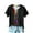 7-Multicolor, variant on Tops for Women Short Sleeved Round Neck Rainbow Casual Printed T-shirt Top Multicolor S