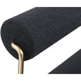 thumbnail image 3 of Meridian Furniture Carly Black Vegan Leather Bench, 3 of 9
