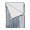thumbnail image 2 of Shutters Soft Flannel Fleece Throw Blanket, Wooden Window Shabby Paint Rusty Antique Traditional Village Picture Print, Cozy Plush for Indoor and Outdoor Use, 50" x 60", Charcoal, by Ambesonne, 2 of 5
