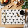 thumbnail image 2 of Palm Tree Placemats Set of 6, Farmhouse Summer Botanical Green Tropical Plants Placemats for Dining Table, Place Mats for Kitchen Tabletop, Waterproof Wipeable Dining Table Mats Set, 2 of 9