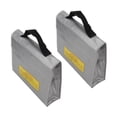 thumbnail image 2 of Lithium Battery Sack, Lithium Battery  Bag Safe Reliable PVC Fiber Explosion Proof 2 Pcs  For Storage, 2 of 8