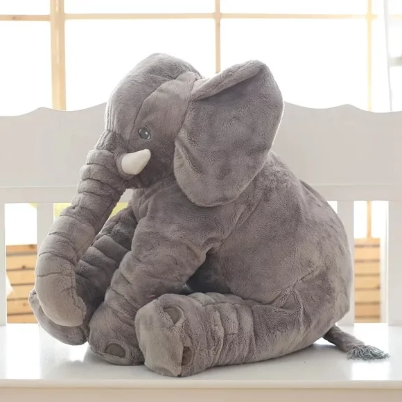 65cm Plush Elephant Toy Baby Sleeping Back Cushion Soft Stuffed Pillow Elephant Doll Newborn Playmate Doll Kids Birthday Gift T191111