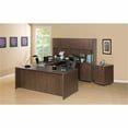 thumbnail image 5 of Lorell Essentials Walnut Freestanding Mobile Pedestal - 3-Drawer Letter, 5 of 7