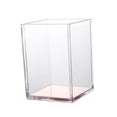 thumbnail image 5 of WHAMVOX Acrylic Pen Holder Transparent Brush Pot Pencil Container Desktop Stationery Organizer Gift (Golden), 5 of 8