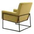 thumbnail image 5 of Zuo New York Smooth Velvet Upholstered Accent Chair in Olive Green, 5 of 5