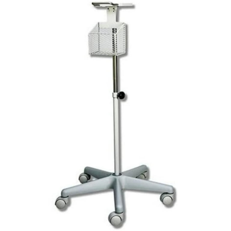 Omron Healthcare Blood Pressure Monitor Cart IntelliSense® Stainless Steel  22-1/2 X 22 Inch 1 Basket, 1 Shelf Silver