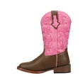 thumbnail image 3 of Roper Girls Blaze Pink Shaft Square Toe Cowboy   Mid Calf Boots, 3 of 5