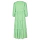 thumbnail image 5 of ICHUANYI Clearance Women's Three Quarter Sleeve Casual Maxi Dress Bohemian Floral V-Neck Puff Short Sleeve Beach Tiered Sundress Long Dress(Green, XXL) ICHUANYI WER2023081002329, 5 of 8