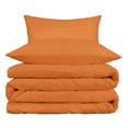 thumbnail image 2 of Superior Cotton Blend 800 Thread Count Duvet Cover Set, King/ California King, Rust, 2 of 4
