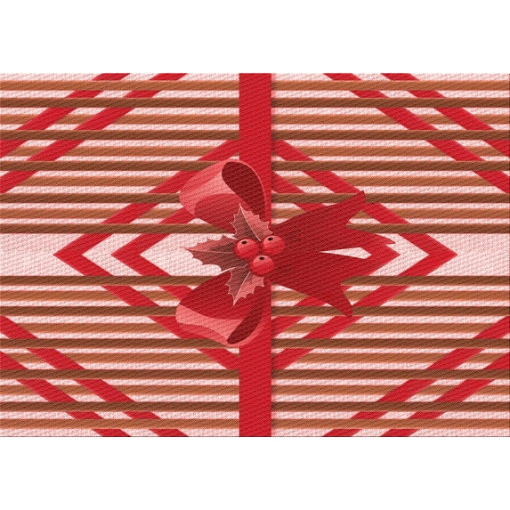 Ahgly Company Indoor Rectangle Patterned Love Red Area Rugs, 7' x 10'