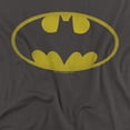 thumbnail image 2 of Batman Washed Bat Logo Women's T Shirt, Charcoal, X-Large, 2 of 6