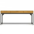 thumbnail image 4 of Banting 72 inch Wide Solid Wood Industrial Mid Century Wide Desk in Oak Veneer, 4 of 13