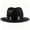 Black, variant on 1930s Vintage Wide Brim Fedora Hat for Men Non Woven Shaped Jazz Cap for Costume Party Daily Wear