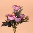thumbnail image 4 of Wdftyju 9 peonías rosas de seda flores artificiales estilo europeo sala de estar decoración de la boda Wdftyju 3bu0ug8az2wm5lx3D03, 4 of 6