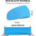 thumbnail image 2 of NOGIS 6 Pcs Sports Headbands for Kids, Athletic Headbands, Moisture Wicking Sweatbands, Breathable Elastic Headband for Footable Soccer Baseball Running for Boys 5-15 Years Old, 2 of 7