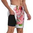 thumbnail image 2 of Vsdgher Watercolor Tropical Gnomes for Mens Swim Trunks with Compression Liner Swim Shorts Swim Suits Board Shorts-Medium, 2 of 6