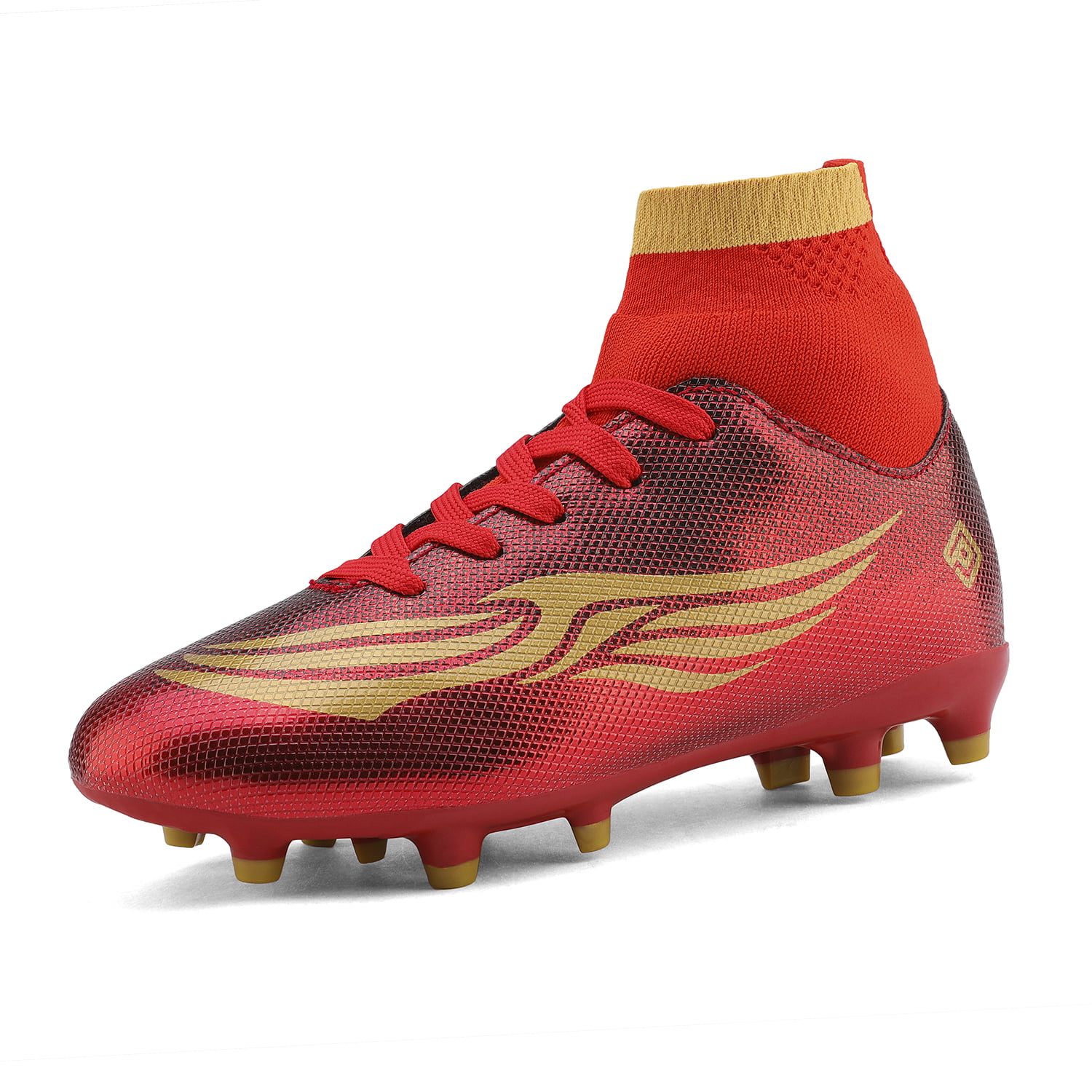 DREAM PAIRS Kids Boys Girls Cleats Soccer Shoes Outdoor Athletic Football  Shoes HZ19009K RED/GOLD Size 10 - Walmart.com