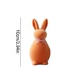 thumbnail image 3 of 1 PC Flocked Bunny Easter Decoration Pastel Bunny Figurine with Bow for Spring Easter Home Office Party Table Centerpiece Decoration, 4"H, 3 of 6