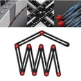 Aymzbd 12/9/6 Fold Multi Angle Measuring Ruler, Perforated Template ...