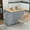Blue, variant on Harper & Bright Designs Kitchen Island Cart with Drop Leaf Breakfast Bar Wood Top, Rolling Kitchen Cart with Storage Drawes and Towel Rack Doors, Blue