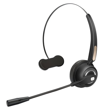 Autmor Bluetooth Headset Wireless Headset with Microphone  Built-in Lithium Battery  Clear Sound for Car Truck Driver Call Center Home Office