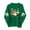 #0158-Green, variant on Uootdi Womens Tops Crewneck St Patrick's Day Gnome Print Holiday Celebrations Casual Loose Fit Outings Sweatshirts Gift