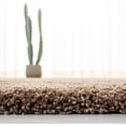 thumbnail image 5 of Milan Shag Collection Runner Rug - 2' x 16', Dark Beige, Plush Thick Pile, Non-Shedding, Easy to Clean, Solid Design, Hallway and Bedroom Rug, 5 of 18
