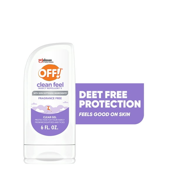 OFF! Clean Feel Picaridin Clear Gel Insect Repellent, 6 oz