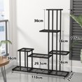 thumbnail image 2 of Soporte de Metal para Plantas, Multifuncional Decorativo Estante para plantas de Interiores y Exteriores, Estante para Macetas para Patio Jardín Balcón (5 niveles, 8 shelves, 12 macetas), 2 of 5