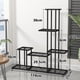 thumbnail image 2 of Soporte de Metal para Plantas, Multifuncional Decorativo Estante para plantas de Interiores y Exteriores, Estante para Macetas para Patio Jardín Balcón (5 niveles, 8 shelves, 12 macetas), 2 of 5