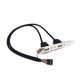 thumbnail image 4 of 9 Pin to Dual USB2.0 Baffle Extension Cable USB 2.0 Back Panel Expansion Cord, 4 of 5