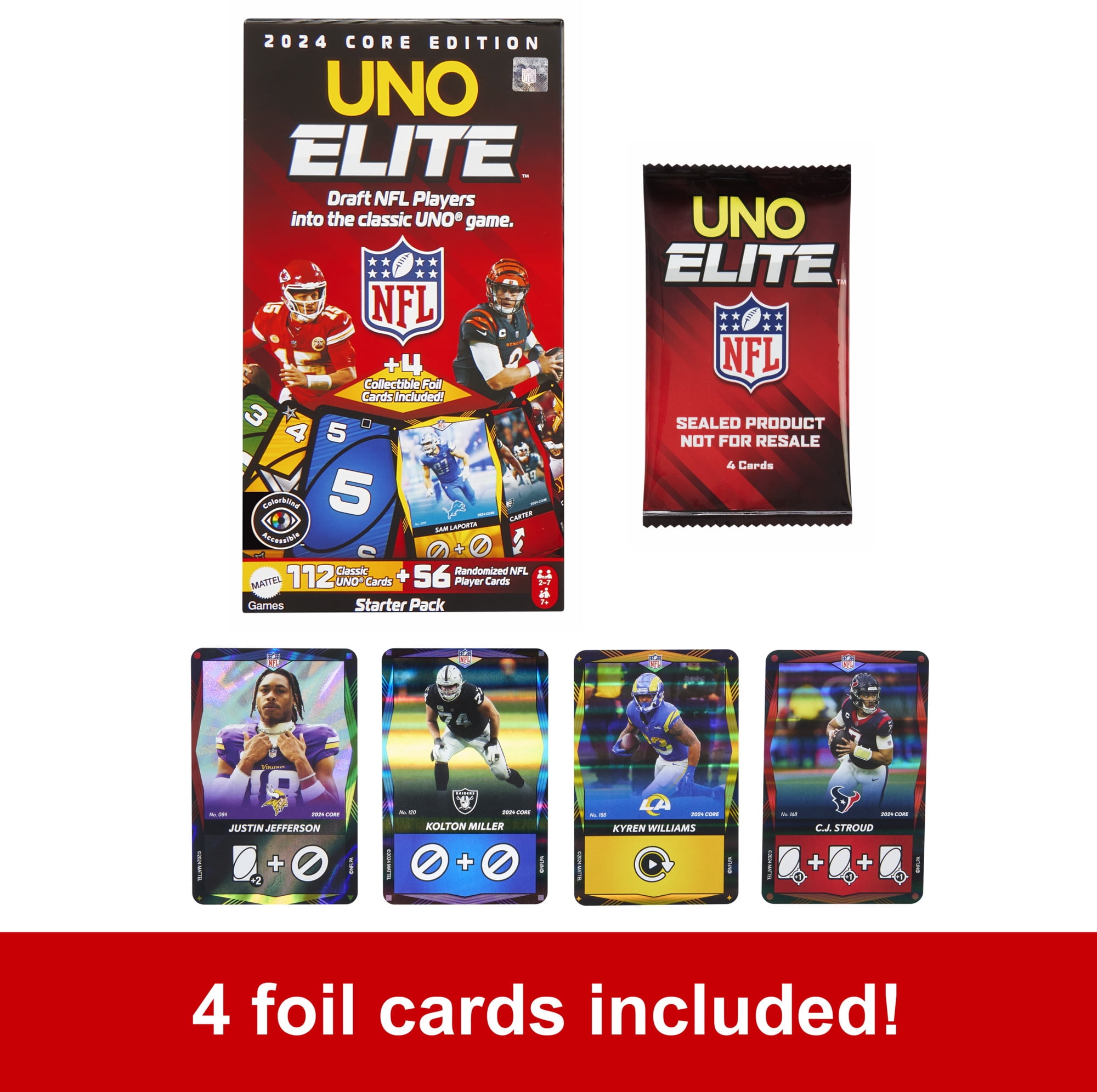 UNO: Elite NFL 2025 Core Edition Starter Pack