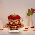 thumbnail image 6 of WEGFTDUOP Valentine's Day Themed Decorative Teacups Gifts For Couples Love Tea Cup Acrylic Ornaments, 6 of 7