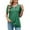 Green, variant on EHRWE Womens T Shirts Ladies Casual Solid Color Keyhole Crew Neck Loose Short Sleeve T Shirt Top Fashion Outfits