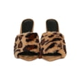 thumbnail image 4 of Women Faux Fur Pointed Open Toe Stiletto Mules Heel Sandal 18571, 4 of 6