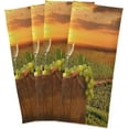 thumbnail image 3 of Dreamtimes Italy Wine on Vineyard Sunset Kitchen Towels Bar Tea Dish Towel Dishcloths Set of 6 Super Absorbent Soft 18 x 28 inches, 3 of 7