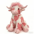 thumbnail image 2 of Pink Highland Cow Soft Plush Toy, 14 Inch Stuffed Doll with Gentle Texture, Ideal Valentine’s Day Gift and Charming Decorative Piece for Home and Holidays, 2 of 9